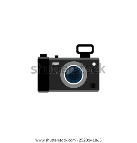 Photo camera front. professional DSLR photo camera body 