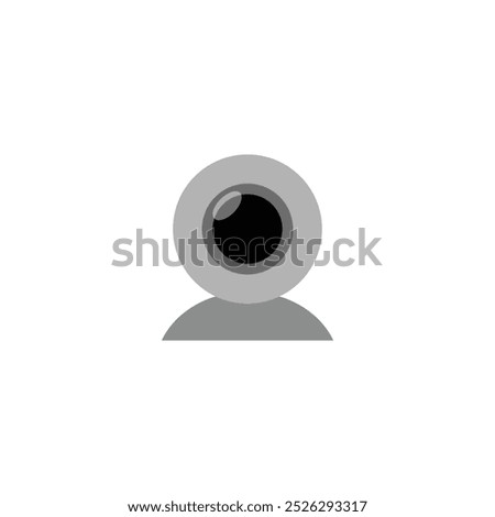 Webcam Ip cam. Digital webcam icon design isolated on white background