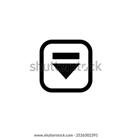 Eject Dream stale Lineal icon. Eject icon isolated on white background. Multimedia symbol modern, simple, vector, icon for website design, mobile app, Vector Illustration.