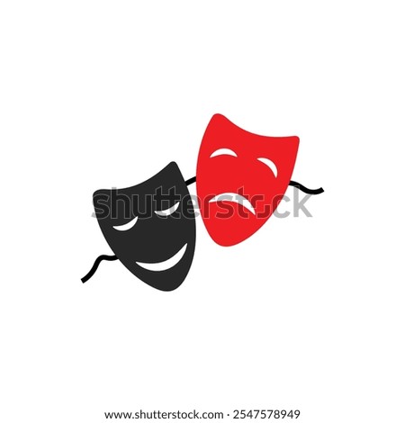 Comedy Theater Mask Vector Illustration