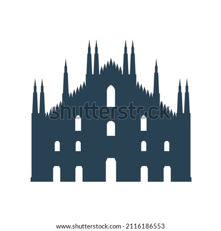 Milan Cathedral (Duomo) vector illustration