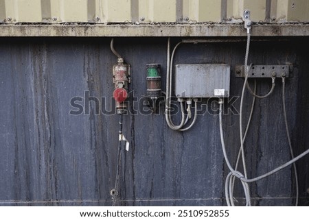 Similar – Image, Stock Photo Industrial sockets on distribution board