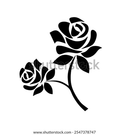 Similar – Image, Stock Photo Two flowers in a row