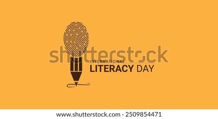 International Literacy Day. Education Day concept. World Literacy Day Logo Theme Idea Creative vector illustration.