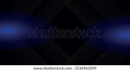 3D blue techno abstract background overlap layer on dark space with glowing dots shape decoration. Modern graphic design element dotted line style concept for banners, flyer, card, or brochure cove