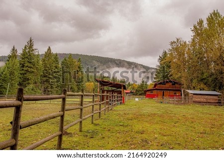 Farm land in Kelowna, British Columbia, Canada Foto stock © 