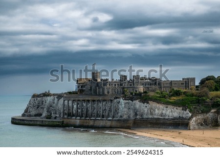 Similar – Image, Stock Photo Mossy cliffs near ocean in daylight