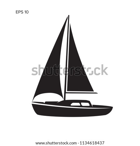 Black And White Boat | Free download on ClipArtMag