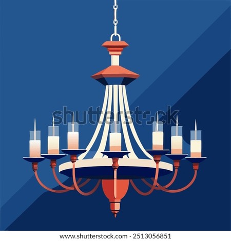 big chandelier multiple vector art