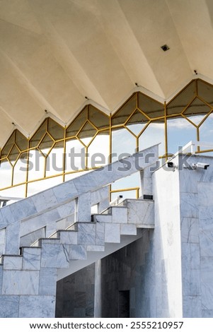 Similar – Image, Stock Photo Symmetrical facades of an old brick building
