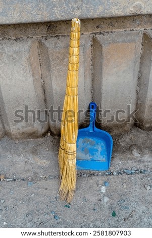 Image, Stock Photo Traditional handmade brooms at a bazaar in Adapazari in the province of Sakarya in Turkey