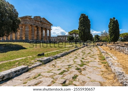 Similar – Image, Stock Photo Column, Paestum Campania