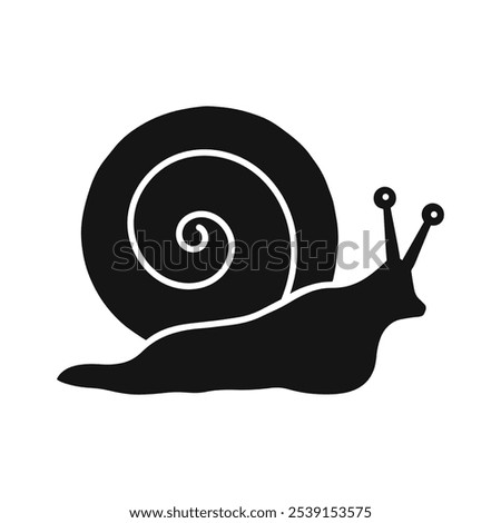 Snail silhouette vector logo icon designs, snail logo, nature animal icon, wildlife logo, design symbol