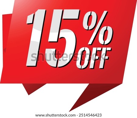 15% off discount offer for business