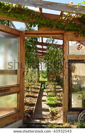 Private wooden Greenhouse