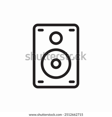 loudspeaker subwoofer music icon sign