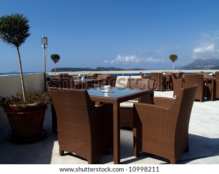 Coffee      terrace of hotel president, Dubrovnik