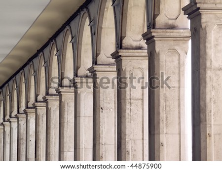 Columns In Rhythm Perspective Stock Photo 44875900 : Shutterstock