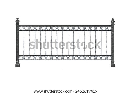 Image, Stock Photo The cast iron banister conjures up a bizarre shadow on the terrazzo steps