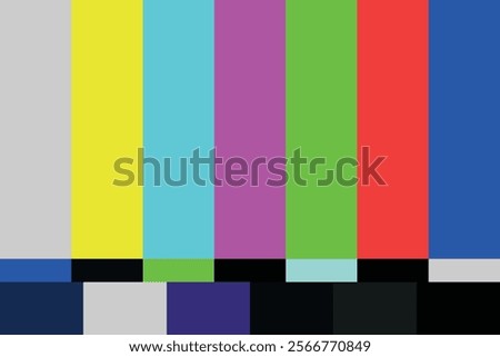 The TV has no signal, Background colorful of TV has no signal