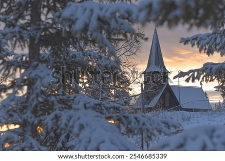 Similar – Image, Stock Photo Church at dusk church