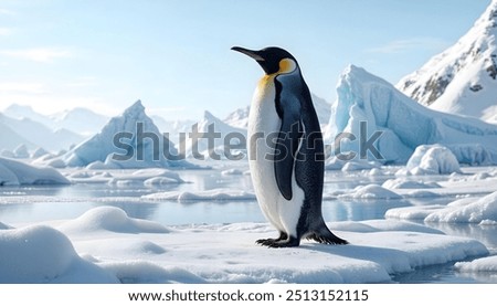 Image, Stock Photo penguin Animal