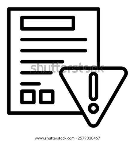 News Journal  Outline Icon Element For Design