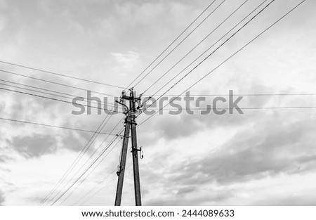 Similar – Image, Stock Photo under current power line