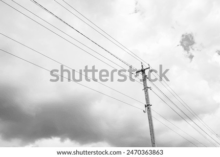 Similar – Image, Stock Photo under current power line