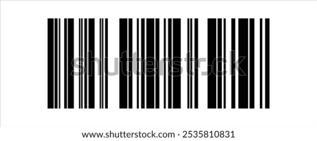 Barcode isolated on white background, Code stripes sticker, Barcode labels, customers qr code, Simple fake bar code, Bar code for web design, Barcode product distribution icon