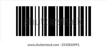 Barcode isolated on white background, Code stripes sticker, Barcode labels, customers qr code, Simple fake bar code, Bar code for web design, Barcode product distribution icon