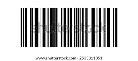 Barcode isolated on white background, Code stripes sticker, Barcode labels, customers qr code, Simple fake bar code, Bar code for web design, Barcode product distribution icon