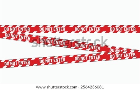 Do Not Enter warning tape featuring a mix of chevron and striped patterns, ideal for marking hazardous areas, restricted zones, or construction sites. Perfect for safety and warning signage.