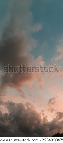 Similar – Image, Stock Photo light clouds over tuscany