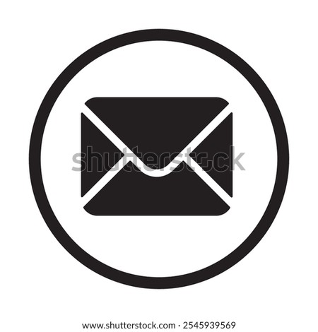 Email filled flat solid icon.mail icon vector illustration logo design.Mail icon vector sign. Letter envelope symbol. Message send to address illustration. Email newsletter design.