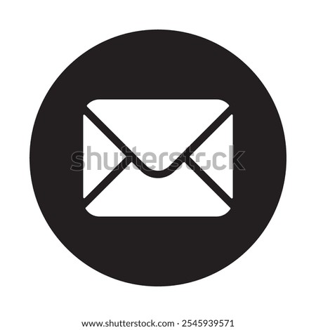 Email filled flat solid icon.mail icon vector illustration logo design.Mail icon vector sign. Letter envelope symbol. Message send to address illustration. Email newsletter design.