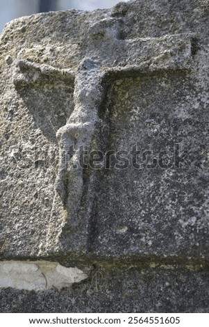 Similar – Image, Stock Photo carved in stone Love