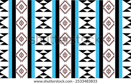 Geometric fabric patterns are made up of seamless triangles and squares, suitable for textiles, carpets, clothing, and decoration