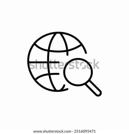 web search internet icon sign vector