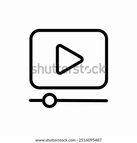 video player icon sign vector