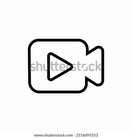 film movie video icon sign vector