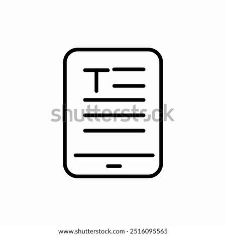 electronic book tablet icon sign vector