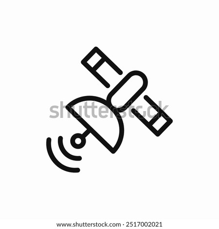 satellite space icon sign vector