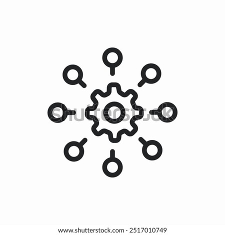 network settings configuration icon sign vector