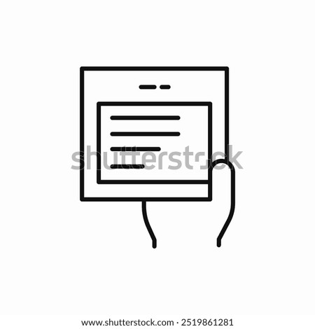 text file read icon sign vector