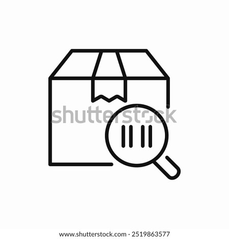 package bar code scan icon sign vector