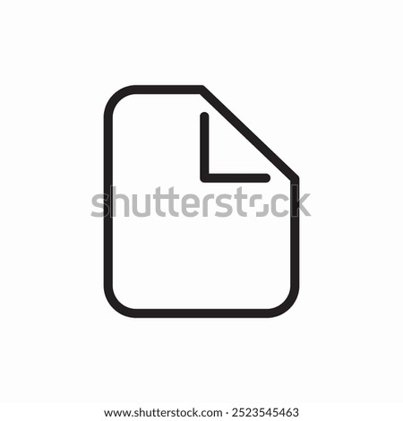 new file document icon sign vector