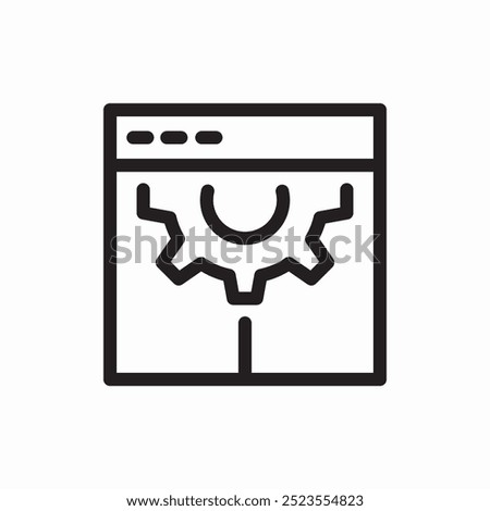 setting web page icon sign vector