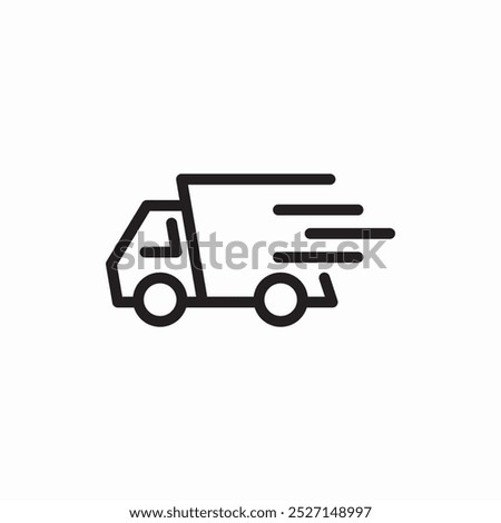 fast delivery car icon sign vector