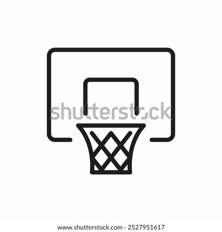 basketball hoop icon sign vector